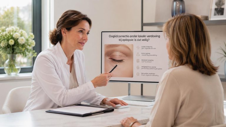 Ooglidcorrectie onder lokale verdoving bij epilepsie - is dat veilig